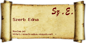 Szerb Edna névjegykártya