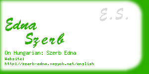 edna szerb business card